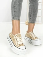 Tenisi Dama 806-4C BEIGE | RED JIN