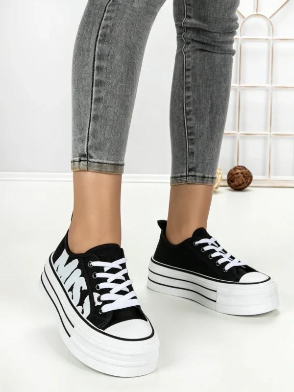 Tenisi Dama 810-4A BLACK-WHITE | RED JIN