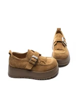 Pantofi Casual Dama din piele naturala 5005 CAMEL | ADVANCER