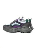 Pantofi Sport Dama din piele naturala HD8685 GREY-GREEN | ADVANCER