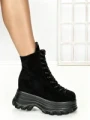 Ghete Dama cu Platforma 68WL7 BLACK | MEI