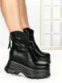 Ghete Dama cu Platforma 68WL6 BLACK | MEI