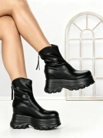 Ghete Dama cu Platforma 68WL6 BLACK | MEI