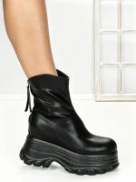 Ghete Dama cu Platforma 68WL6 BLACK | MEI