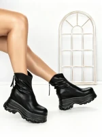 Ghete Dama cu Platforma 68WL6 BLACK | MEI