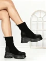 Ghete Dama cu Platforma 68WL5 BLACK | MEI