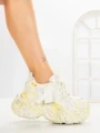 Pantofi Sport Dama cu Platforma 9999-6 YELLOW | MEI
