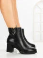 Botine cu Toc Gros 6AH33 BLACK | MEI