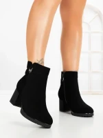 Botine cu Toc Gros 6AH33 BLACK | MEI