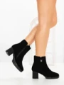 Botine cu Toc Gros 6AH33 BLACK | MEI