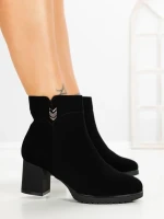Botine cu Toc Gros 6AH33 BLACK | MEI