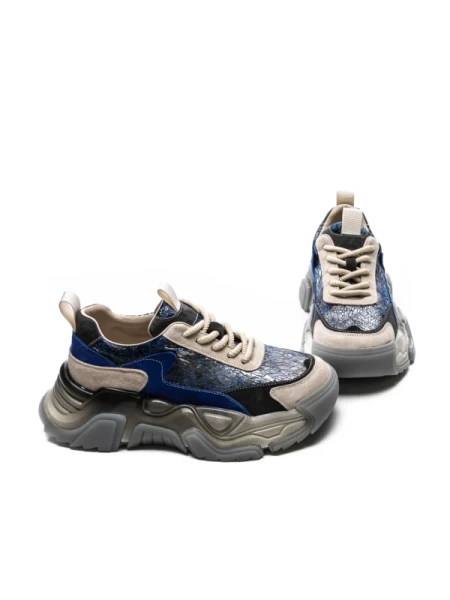 Pantofi Sport Dama din piele naturala 39008 BLUE | ADVANCER