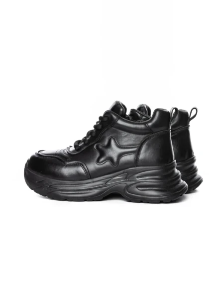 Ghete Dama din piele naturala 10781 BLACK | ADVANCER
