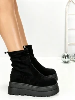 Ghete Dama cu Platforma 68WL35 BLACK | MEI