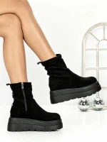 Ghete Dama cu Platforma 68WL35 BLACK | MEI