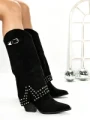 Cizme Dama cu Toc 6AH22 BLACK | MEI
