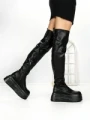 Cizme Dama cu Platforma 68WL27 BLACK | MEI