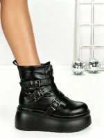 Ghete Dama cu Platforma 56WL13 BLACK | MEI