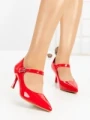 Pantofi Stiletto 77-545 RED | CM