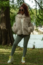 Ženska jakna 21-28 Kremna | Fashion