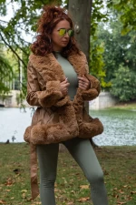 Ženska jakna 21-32 Rjava | Fashion
