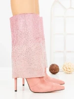 Botine cu Toc Subtire C-272 PINK | STEPHAN
