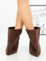 Botine cu Toc Subtire 52270 BROWN | GALLEVANI