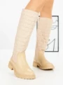 Cizme Dama cu talpa joasa 9155 BEIGE | CM