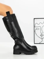 Cizme Dama cu talpa joasa 9050 BLACK | CM