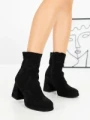 Botine cu Toc Gros 5724 BLACK | SEASOND