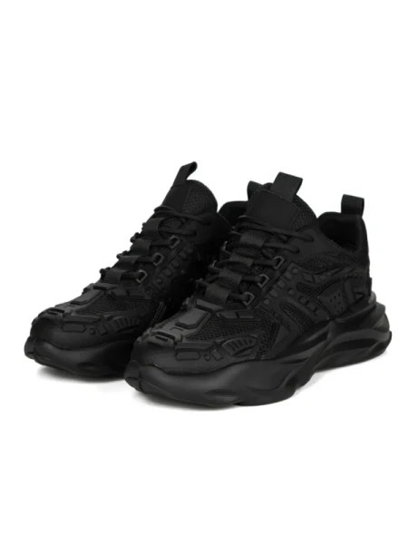 Pantofi Sport Barbati din piele naturala 24210 BLACK | ADVANCER