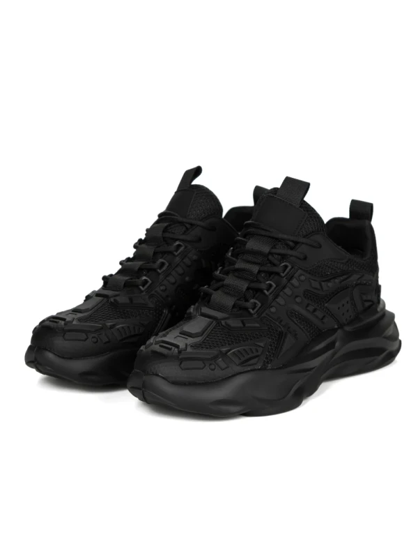 Pantofi Sport Barbati din piele naturala 24210 BLACK | ADVANCER