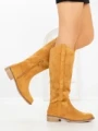 Cizme Dama cu talpa joasa LQ-116 CAMEL | STEPHAN