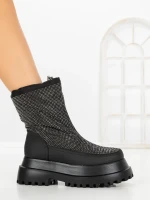 Ghete Dama cu Platforma C-274 BLACK | STEPHAN