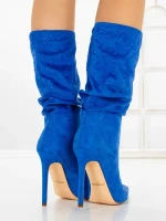 Botine cu Toc Subtire C-270 BLUE | STEPHAN