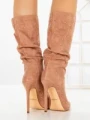 Botine cu Toc Subtire C-270 CHAMPAGNE | STEPHAN