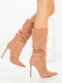Botine cu Toc Subtire C-270 CHAMPAGNE | STEPHAN