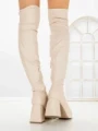 Cizme Dama cu Toc si Platforma JA-24 BEIGE | STEPHAN