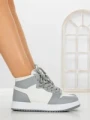 Sneakers Dama F005 WHITE-GREY | COSTA SOL