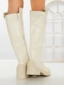 Cizme Dama cu talpa joasa 9050 BEIGE | CM