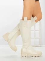 Cizme Dama cu talpa joasa 9050 BEIGE | CM