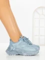 Pantofi Sport Dama cu Platforma 1W-N20 BLUE | GALLEVANI