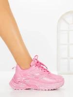 Pantofi Sport Dama cu Platforma 1W-N20 FUCHSIA | GALLEVANI