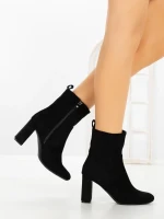 Botine cu Toc Gros 9063 BLACK | CM