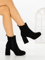 Botine cu Toc Gros 9110 BLACK | CM