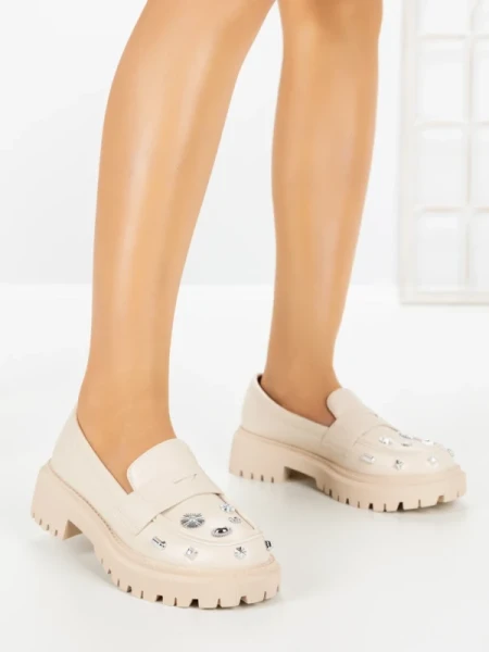 Pantofi Casual Dama 23008 BEIGE | CM