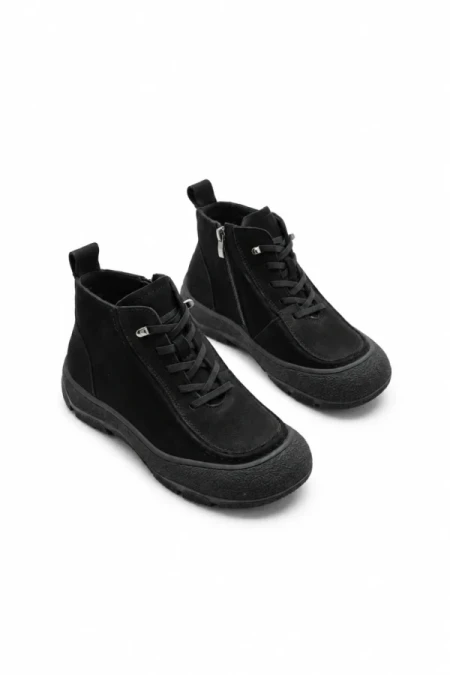 Ghete Dama din piele naturala 9517 BLACK | ADVANCER