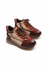 Ghete Dama din piele naturala A007-1 COFFEE-RED | ADVANCER