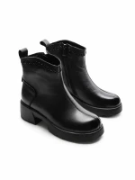 Ghete Dama din piele naturala M5221-2 BLACK | ADVANCER