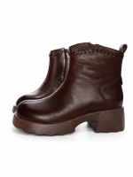 Ghete Dama din piele naturala M5221-2 BROWN | ADVANCER